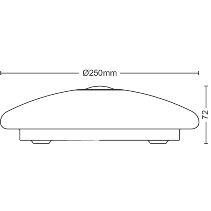 Mauve plafonnier LED 6W avec détecteur de mouvement blanc