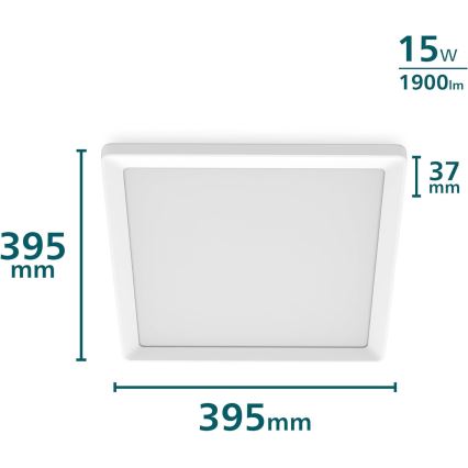 Philips - Plafonnier LED dimmable/15W/230V 2700K 39,5x39,5 cm
