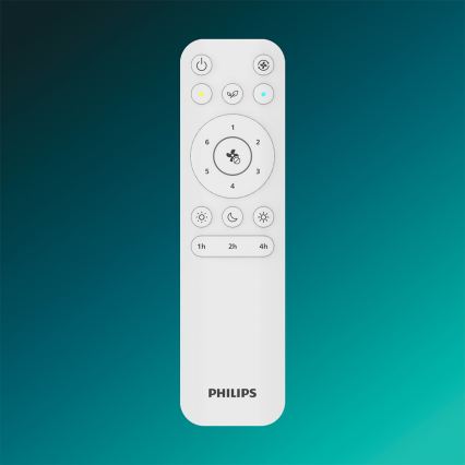 Philips - Plafonnier LED dimmable avec ventilateur ATLAS LED/35W/230V chrome mat + télécommande