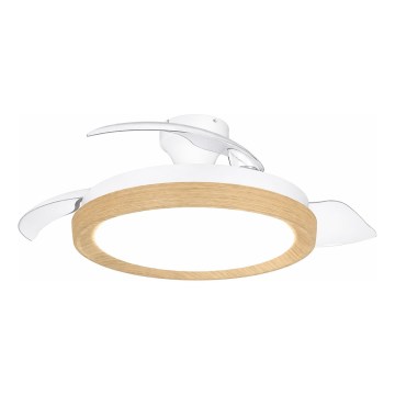 Philips - Plafonnier LED dimmable avec ventilateur BLISS LED/35W/230V brun + télécommande