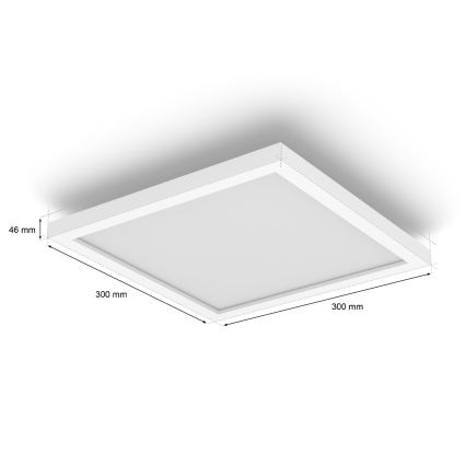 Philips - Plafonnier LED dimmable Hue AURELLE LED/19W/230V 2200-6500K 30x30 cm blanc
