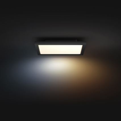 Philips - Plafonnier LED dimmable Hue AURELLE LED/19W/230V 2200-6500K 30x30 cm noir