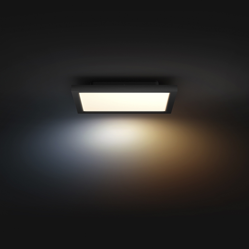 Philips - Plafonnier LED dimmable Hue AURELLE LED/19W/230V 2200-6500K 30x30 cm noir