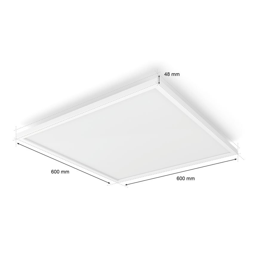 Philips - Plafonnier LED dimmable Hue AURELLE LED/39W/230V 2200-6500K 60x60 cm blanc
