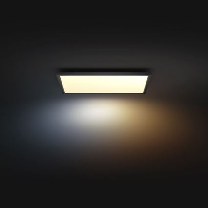 Philips - Plafonnier LED dimmable Hue AURELLE LED/39W/230V 2200-6500K 60x60 cm noir