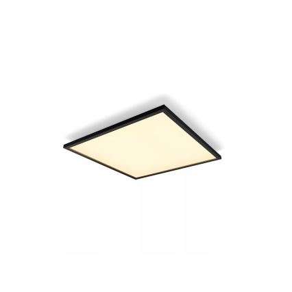 Philips - Plafonnier LED dimmable Hue AURELLE LED/39W/230V 2200-6500K 60x60 cm noir