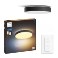 Philips - Plafonnier LED dimmable Hue LED/48W/230V 2200-6500K Ø 551 mm noir + télécommande