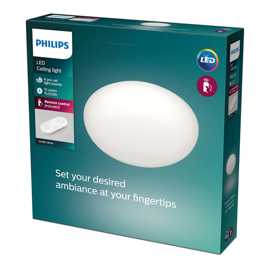Philips - Plafonnier LED dimmable LED/23W/230V + télécommande