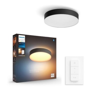 Philips - Plafonnier LED Hue dimmable LED/19,2W/230V 2200–6500K Ø 381 mm noir + télécommande