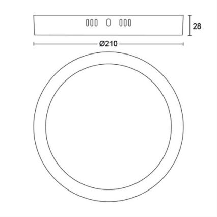 Philips - LED Plafonnier LED/12W/230V 2700K blanc