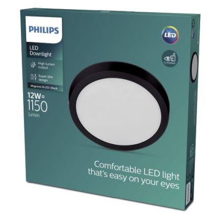 Philips - Plafonnier LED MAGNEOS LED/12W/230V 2700K noir