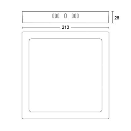 Philips - Plafonnier LED/12W/230V 2700K noir