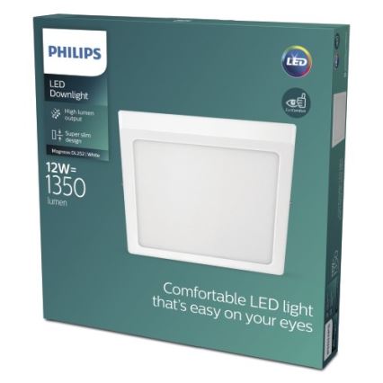 Philips - LED Plafonnier LED/12W/230V 4000K blanc