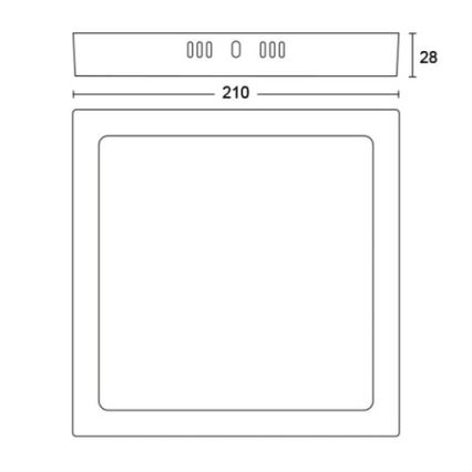 Philips - LED Plafonnier LED/12W/230V 4000K blanc