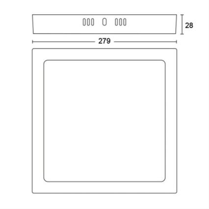 Philips - LED Plafonnier LED/20W/230V 2700K blanc