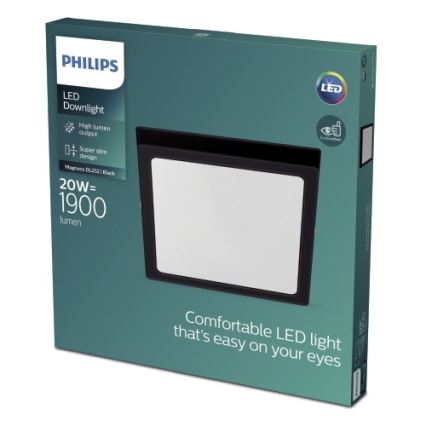 Philips - LED Plafonnier LED/20W/230V 2700K noir