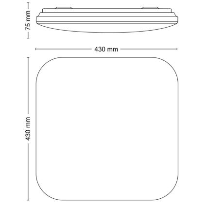 Philips - Plafonnier LED LED/24W/230V 2700K