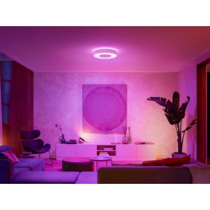 Philips - Plafonnier LED RGB à intensité variable Hue INFUSE LED/52,5W/230V 2000-6500K Ø 425 mm blanc