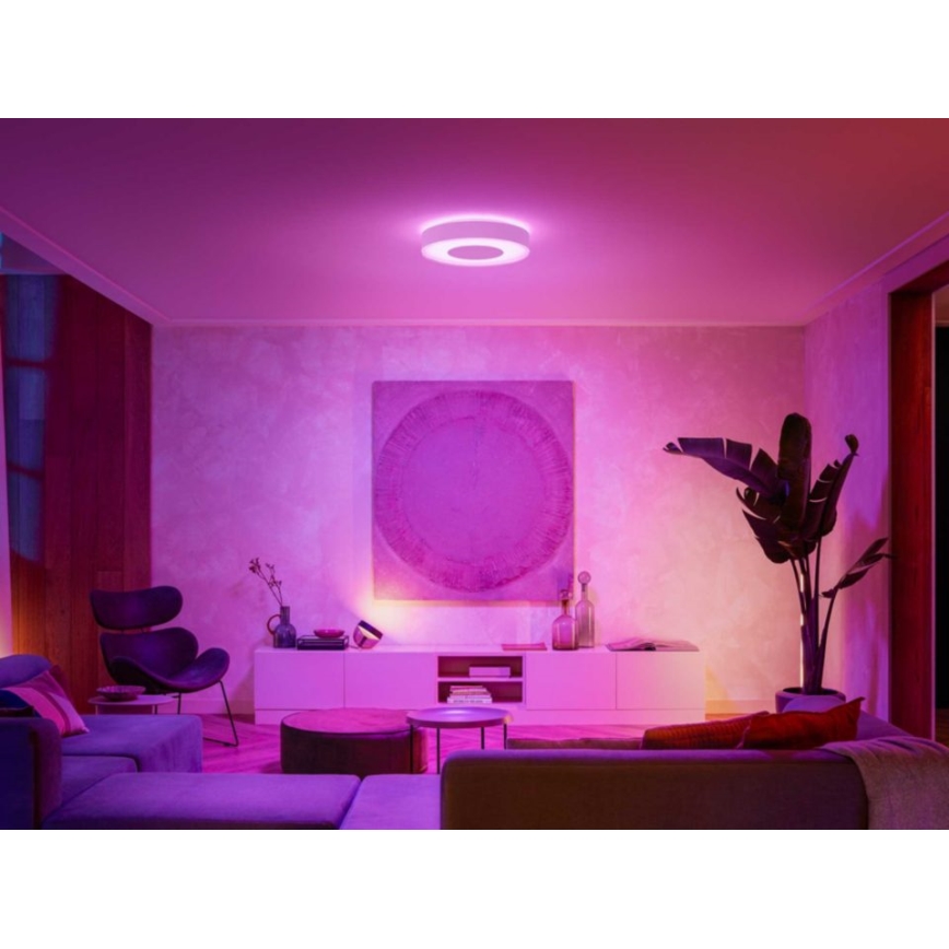 Philips - Plafonnier LED RVB à intensité variable Hue INFUSE LED/52,5W/230V 2000-6500K d. 425 mm blanc