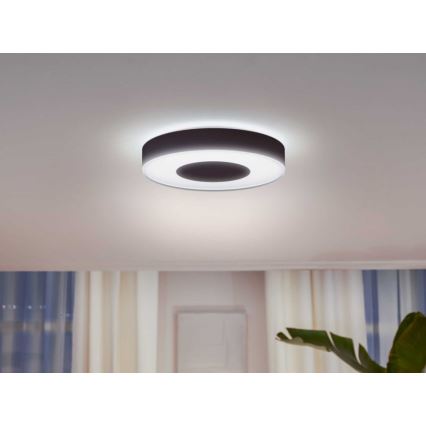 Philips - Plafonnier LED RVB à intensité variable Hue INFUSE LED/52,5W/230V 2000-6500K d. 425 mm noir