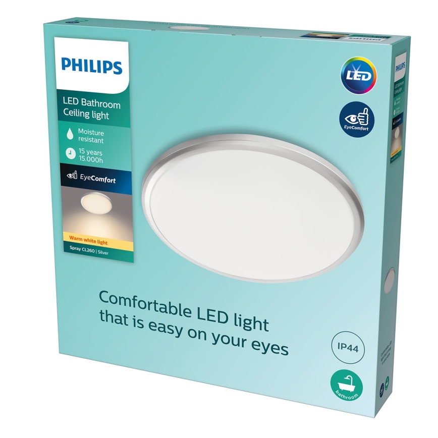 Philips - Plafonnier LED salle de bain LED/17W/230V IP44