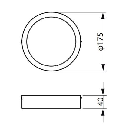 Philips - Plafonnier LEDINAIRE LED/10,5W/230V 3000K IP40