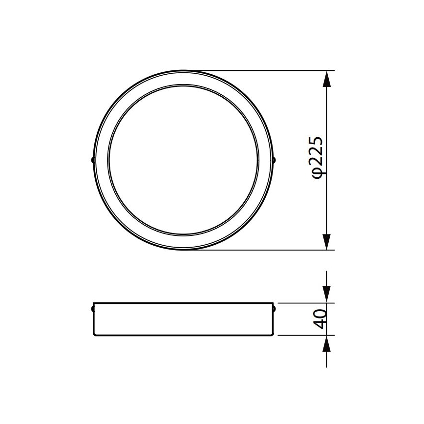 Philips - Plafonnier LEDINAIRE LED/19,5W/230V 3000K IP40