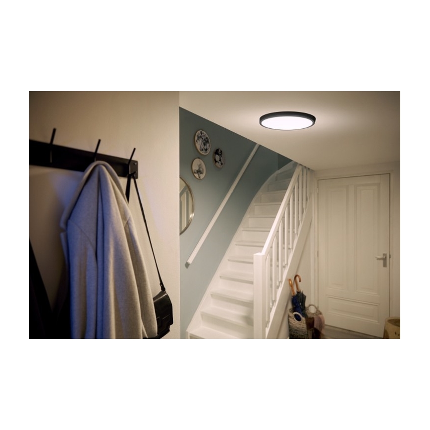 Philips - Plafonnier LED/20W/230V 2700K noir