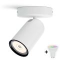 Philips - PONGEE Spot LED RGBW dimmable 1xGU10/4,8W/230V 3000K blanc + télécommande