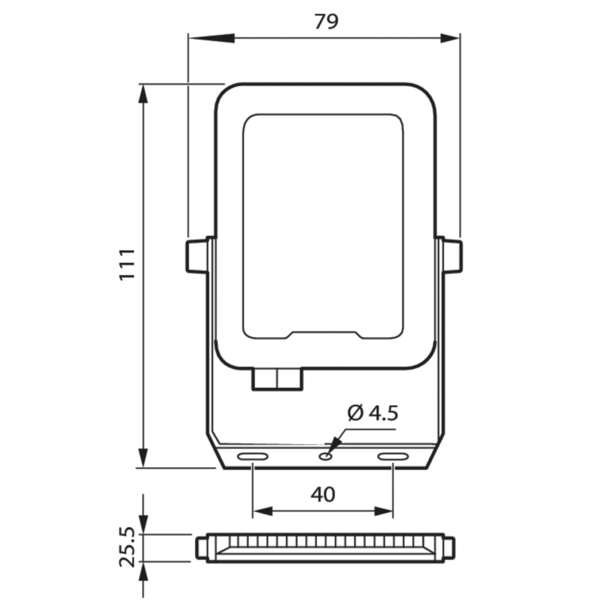 Philips - Projecteur LED LED/10W/230V 4000K IP65