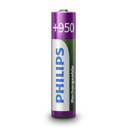 Philips R03B4A95/10 - 4 pc Pile rechargeable AAA MULTILIFE NiMH/1,2V/950 mAh