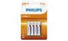 Philips R03L4B/10 - x4 Pile au chlorure de zinc AAA LONGLIFE 1,5V 450mAh