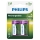 Philips R14B2A300/10 - 2 pc Pile rechargeable C MULTILIFE NiMH/1,2V/3000 mAh