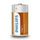 Philips R14L2B/10 - x2 Pile au chlorure de zinc C LONGLIFE 1,5V 2800mAh