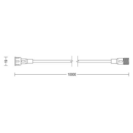 Philips - Rallonge extérieure 10m IP67