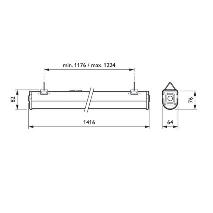 Philips - Réglette LED sous meuble de cuisine CORELINE LED/60W/230V