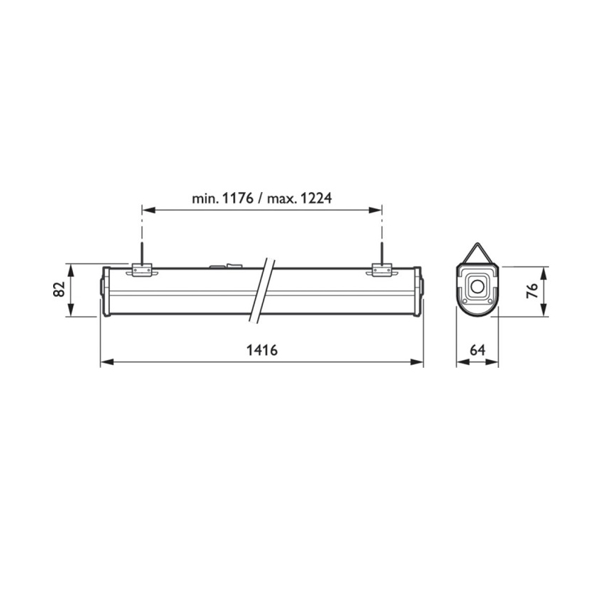 Philips - Réglette LED sous meuble de cuisine CORELINE LED/60W/230V