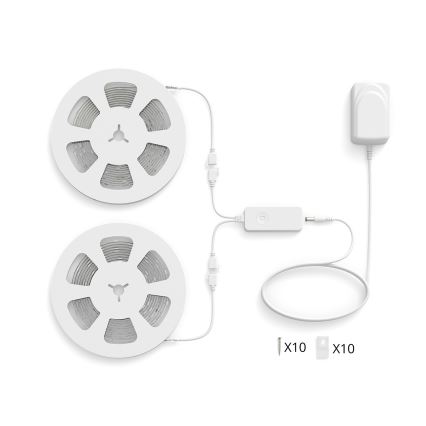 Philips - Ruban DEL RGBIC dimmable SMART STRIP 20 m, 36 W, 230 V, 2700–6500 K, Wi-Fi