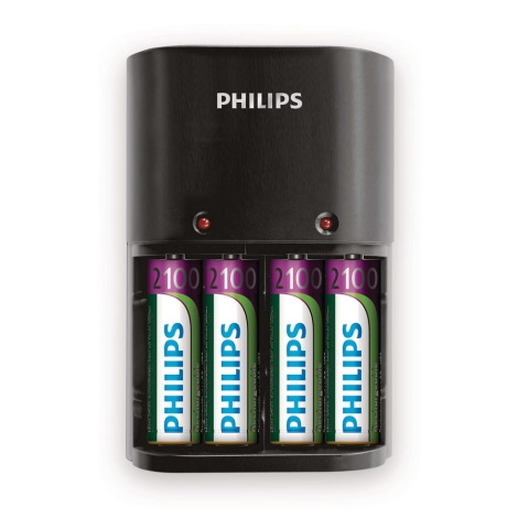 Philips SCB1490NB/12 - Chargeur de piles MULTILIFE 4xAA 2100 mAh 230V