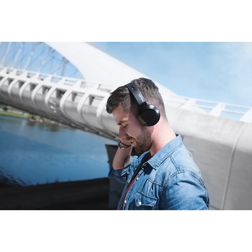Philips SHB3075BK/00 - Écouteurs sans fil avec Bluetooth BASS noir