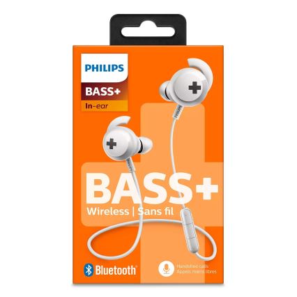Philips SHB4305WT/00 - Écouteurs Bluetooth avec micro blanc