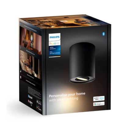 Philips - Spot à intensité variable LED Hue PILLAR 1xGU10/4,2W/230V 2200-6500K noir