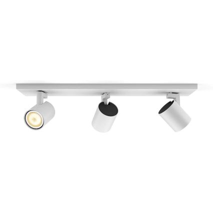 Philips - Spot à intensité variable LED Hue RUNNER 3xGU10/4,2W/230V 2200-6500K + télécommande blanc