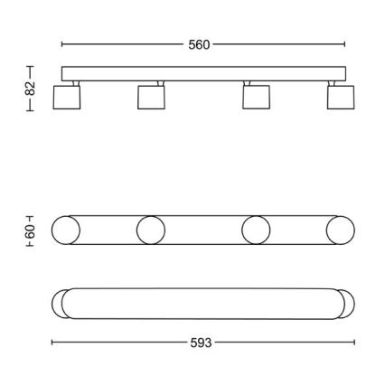 Philips - Spot à intensité variable LED 4xLED/4,5W/230V