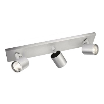 Philips - Spot en chrome mat 3xGU10/20W/230V