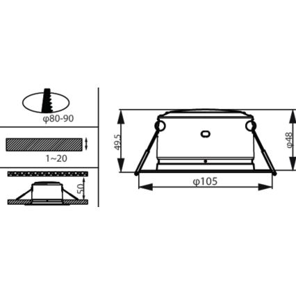 Philips - Spot encastrable LED/2,2W/230V 3000K