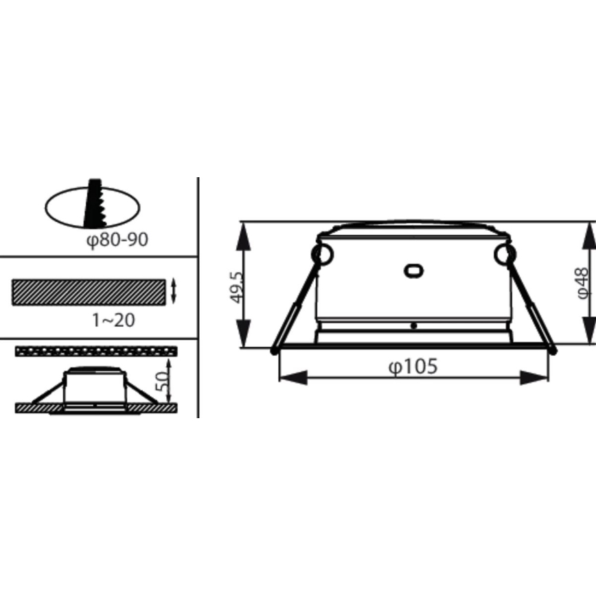 Philips - Spot encastrable LED/2,2W/230V 3000K