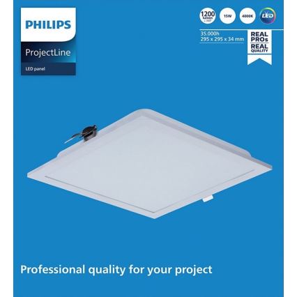 Philips - Spot encastrable LED PROJECTLINE LED/15W/230V 29,5x29,5 cm