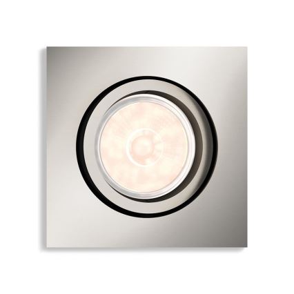 Philips - Spot LED encastré RGBW dimmable DONEGAL 1xGU10/4,8W/230V + télécommande