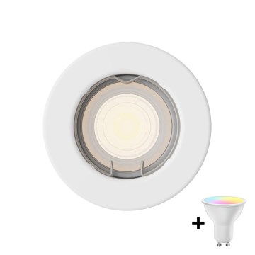 Philips - Spot encastré LED RGBW dimmable PERIDOT 1xGU10/6,5W/230V blanc + télécommande